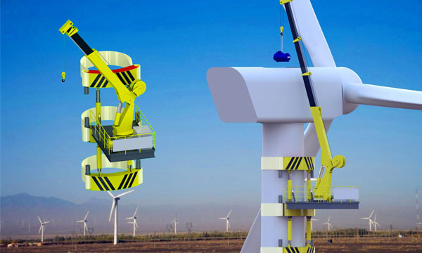 Wind power maintenance special crane 3