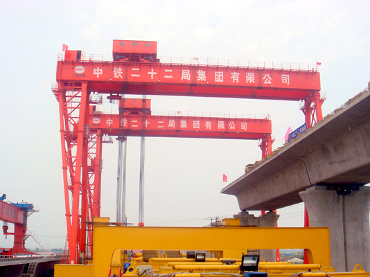 Gantry crane for railway construction 2