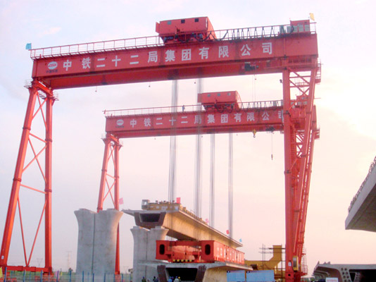 Gantry crane for railway construction 1
