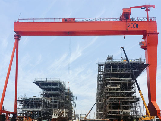 Shipbuilding gantry crane 1
